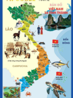 Bản đồ 34 tỉnh thành Việt Nam